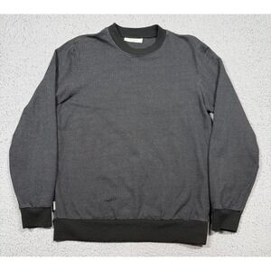 Icebreaker Sweater Mens Small Gray Cotton Wool Crewneck Knit Pullover Stretch